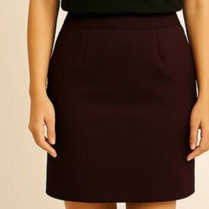 Calvin Klein - career skirt, size small, plum